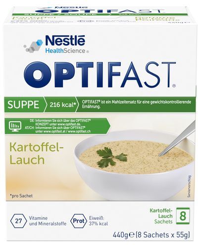 Nestle Health Science (Deutschland) GmbH Optifast® home Suppen Kartoffel-Lauch 8X55 g Pulver