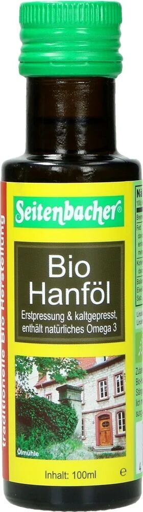 Bio Hanföl von Seitenbacher, 100 ml Flasche 4008391085015