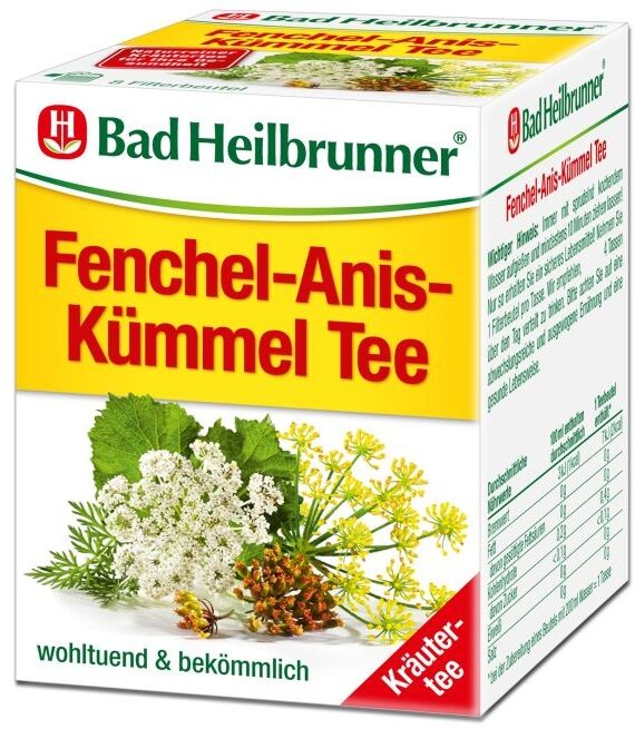 Bad Heilbrunner Naturheilm.&Co. Bad Heilbrunner Tee Fenchel Anis Kümmel Filterbeutel