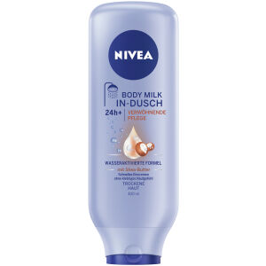 Beiersdorf AG NIVEA Body In-Dusch Soft Milk, Duschpflege-Milch mit Shea-Butter für trockene Haut , 400 ml - Flasche