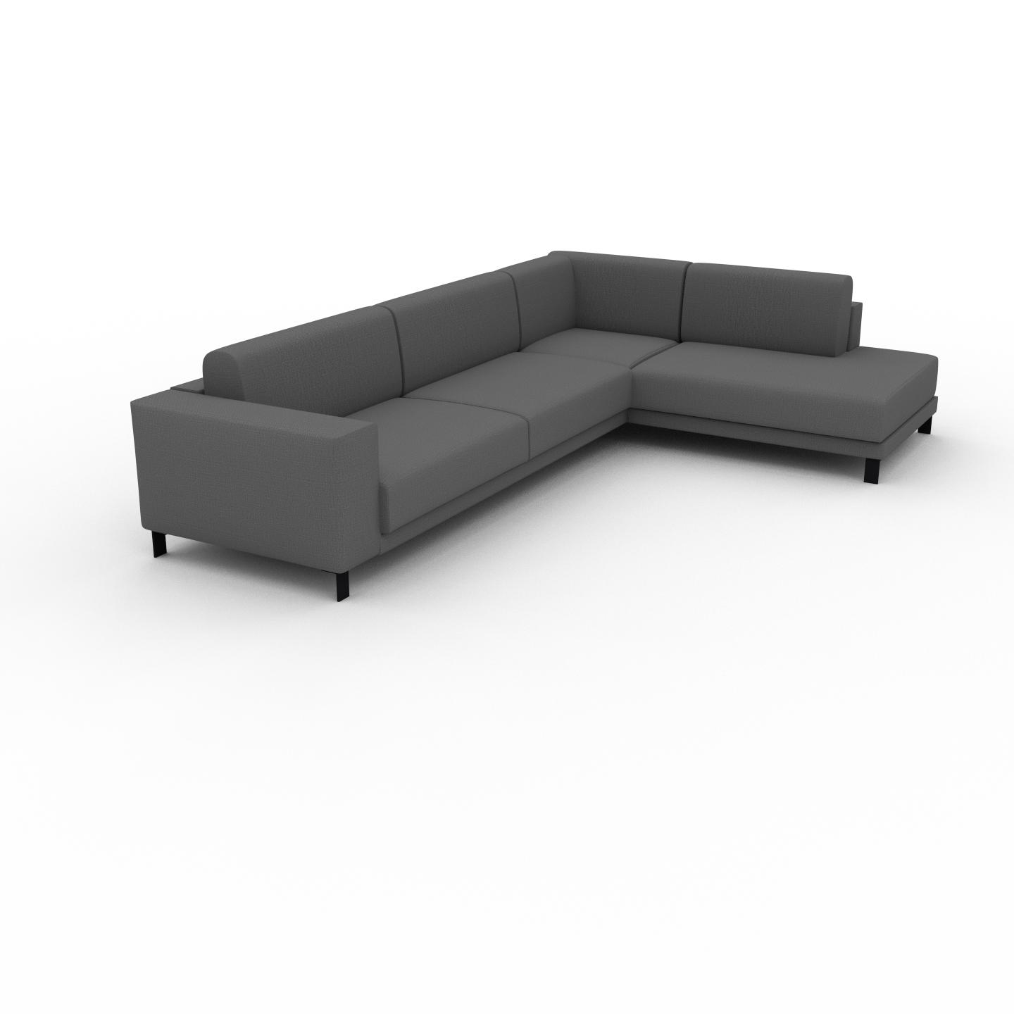 MYCS Sofa Steingrau - Moderne Designer-Couch: Hochwertige Qualität, einzigartiges Design - 214 x 75 x 318 cm, Komplett anpassbar