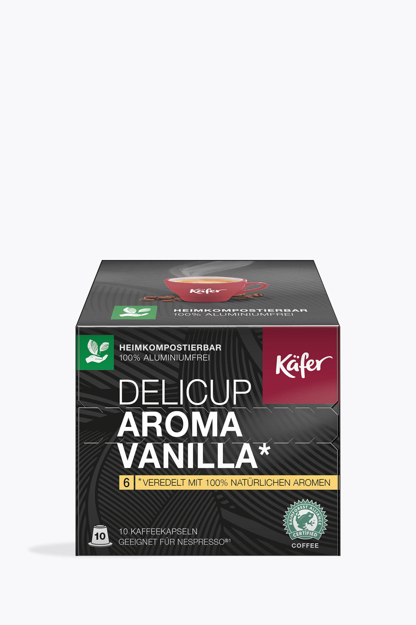 Minges Käfer Delicup Aroma Vanilla RFA 10 Kapseln Nespresso® kompatibel