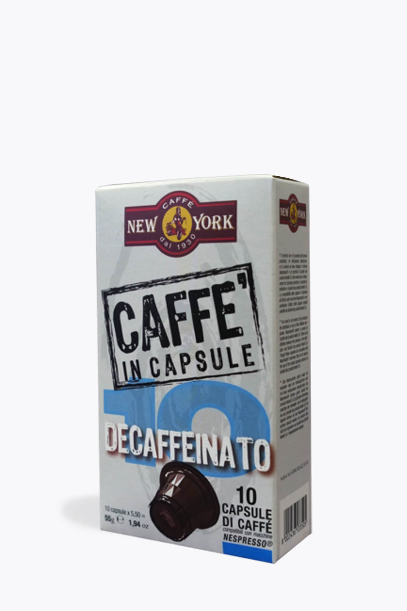 New York Decaffeinato 10 Kapseln Nespresso® kompatibel