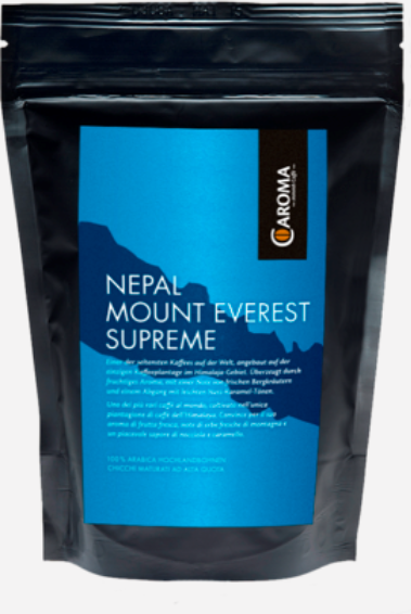 Caroma Caffe Kaffee Arabica "Nepal Mount Everest", Ganze Bohnen - Caroma Caffe