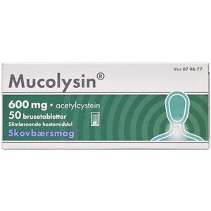 Mucolysin 600 mg 50 stk Brusetabletter sandoz