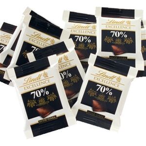 Lindt Mørk Chokolade 70%, 200 Stk.