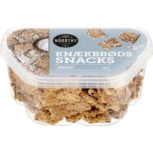 Nordthy Knækbrødssnacks Havsalt, 190 G