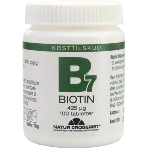 B7 Biotin 425 Μg, 100 Stk., Natur Drogeriet - Natur Drogeriet - Vitamins - Buump