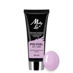 MollyLac Polygel - Pulver gel - Vild orkidé 30ml - Akryl gel Purple