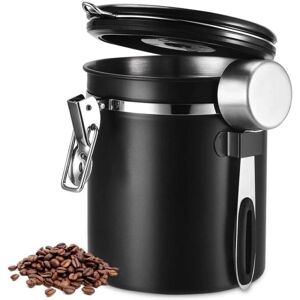 FLOWER LOST Kaffekrukkelukning, kaffebeholder, kaffekrukke rustfrit stål, aromakrukkeopbevaringsglas, isolerende glas til kaffebønner, pulver, te, nødder, kakao