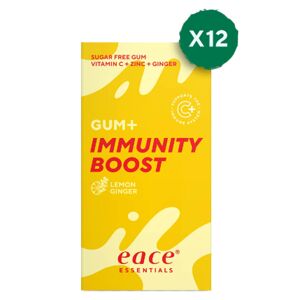 Eace Gum+ Immunity Boost Lemon Ginger 20 g 12 stk.