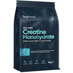 Kreatin Monohydrat Pulver 1 kg - kreatinpulver uden smag til muskelopbygning