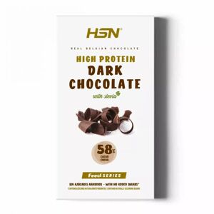 HSN Tableta chocolate negro hiperproteico con stevia (sin azúcar) - 100g
