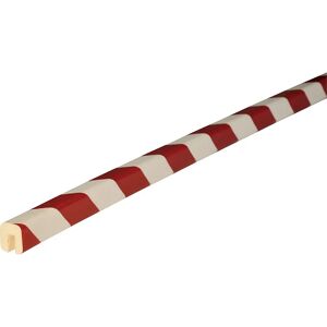 SHG Cantoneras de protección Knuffi®, tipo G, 1 rollo de 50 m, rojo y blanco