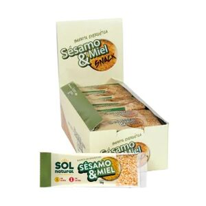 Sol Natural BARRITAS DE SÉSAMO Y MIEL 24 Barritas de 50g