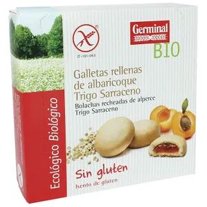 Germinal Eco Bio Galletas Rellenas de Albaricoque Trigo Sarraceno Sin Gluten Bio 200g Albaricoque