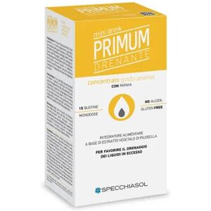 Specchiasol Mini Drink Primum Drenante Sabor Piña 15 sobres