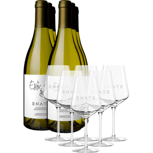 Enate Chardonnay Fermentado en Barrica 2022 (x6) con 6 copas