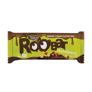 Smart Organic BIO Roobar barra vegana - avellanas y chocolate, 30 g
