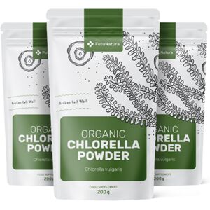 FutuNatura 3x BIO Chlorella en polvo, en total 600 g