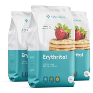 FutuNatura 3x Eritritol, un edulcorante natural, en total 3000 g