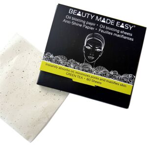 Beauty Made Easy Papeles secantes antibrillos con Té Verde