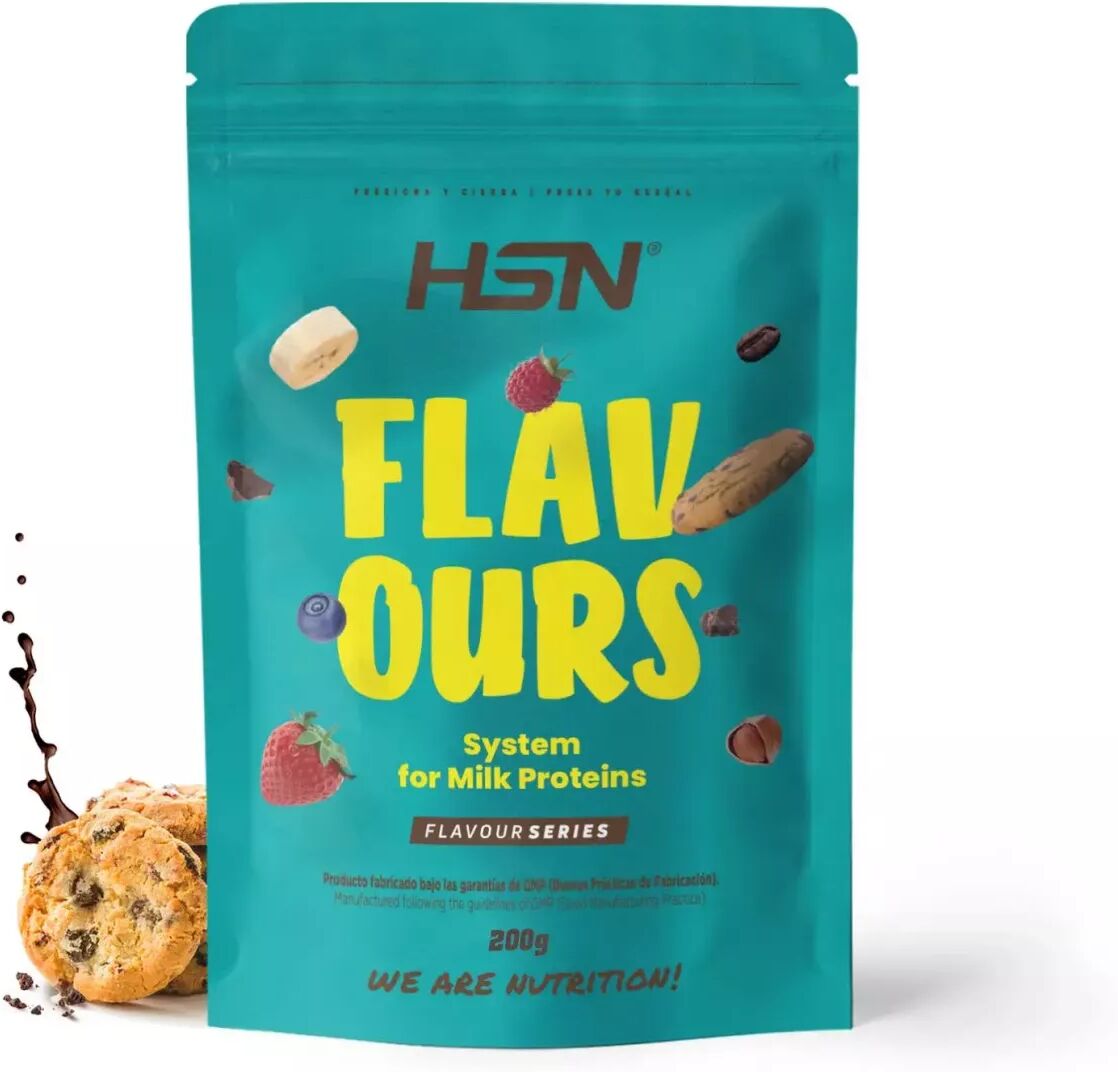 HSN Saborizante en polvo para proteínas lácteas 200g chocolate y galletas