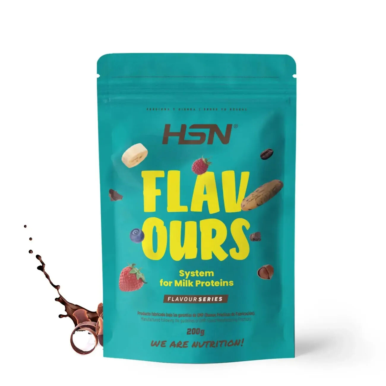 HSN Saborizante en polvo para proteínas lácteas 200g chocolate