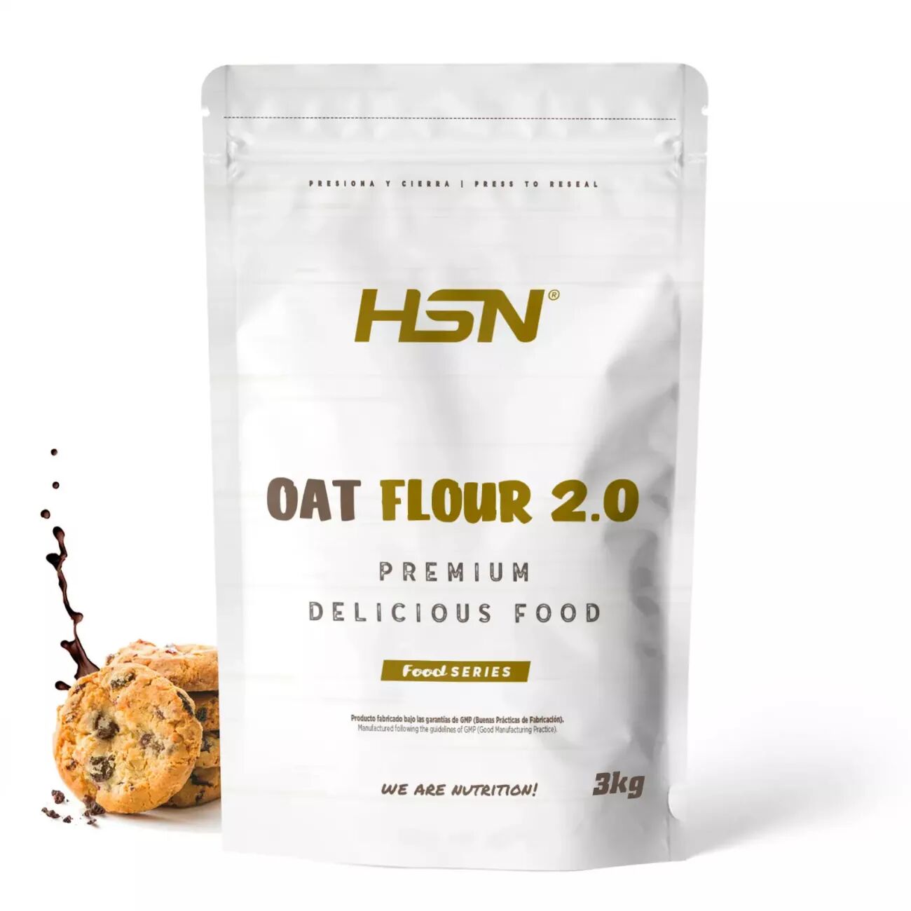 HSN Harina de avena instantánea 2.0 3kg chocolate y galletas