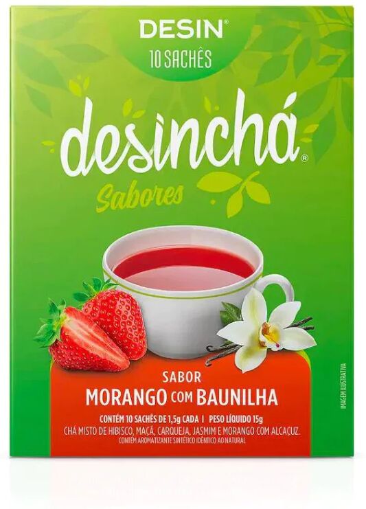 Desinchá Sobres Fresa y Vainilla x10