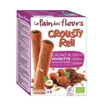 Le Pain Des Fleurs Crousty Roll Cacao Con Relleno De Chocolate Y Avellanas 125g