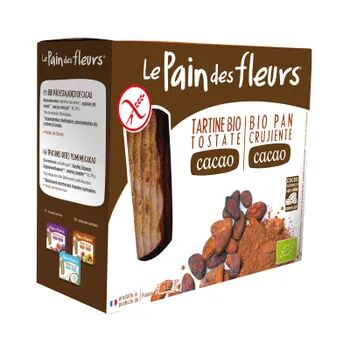 Le Pain Des Fleurs Pan Crujiente Bio Con Cacao Sin Gluten 160g