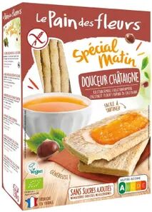 Le Pain Des Fleurs Pan Crujiente Bio Castaña Special Matin Sin Gluten 230g