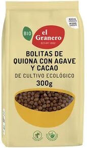 El Granero Integral Bolitas de Quinoa con Agave y Cacao Bio 300g