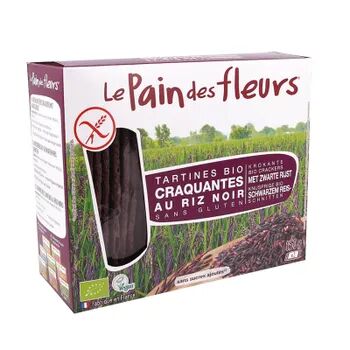 Le Pain Des Fleurs Tostadas Bio Con Arroz Negro Sin Gluten 150g