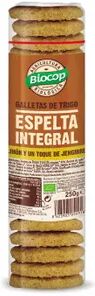 Biocop GALLETAS DE ESPELTA INTEGRAL CON LIMÓN Y JENGIBRE 250g