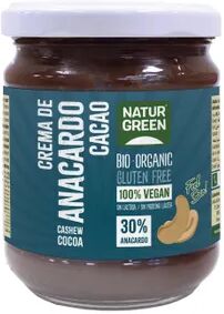 NaturGreen Crema De Anacardo Con Cacao Bio 250g Cacao-Anacardo