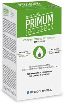 Specchiasol Mini Drink Primum Drenante Sabor Limón 15 sobres