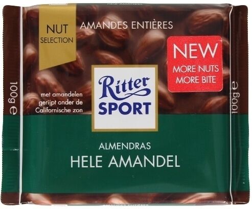 Ritter Sport Barritas energéticas r.sport tabl. new almendras enteras 100