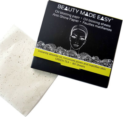 Beauty Made Easy Papeles secantes antibrillos con Té Verde