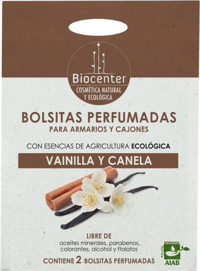 Biocenter Bolsitas perfumadas para armarios y cajones - Vainilla y Canela