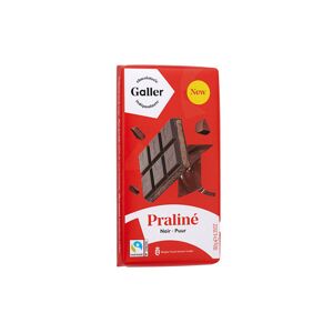 Tumma suklaalevy praliinitäytteellä Galler Noir Praline, 180 g