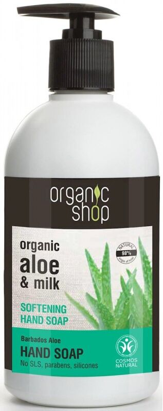 Organic Shop Organic Aloe &amp; Milk Softening Hand Soap 500 ml K&auml;sisaippua