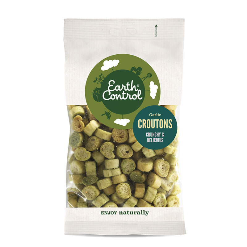 Earth Control Valkosipulikrutongit 100 g Snack