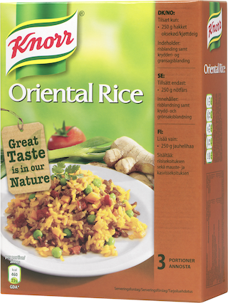 Knorr Oriental riisi 252 g Einekset