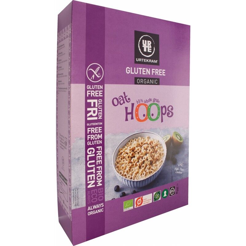 Urtekram Oat Hoops Gluten Free Eco 300 g Aamiainen