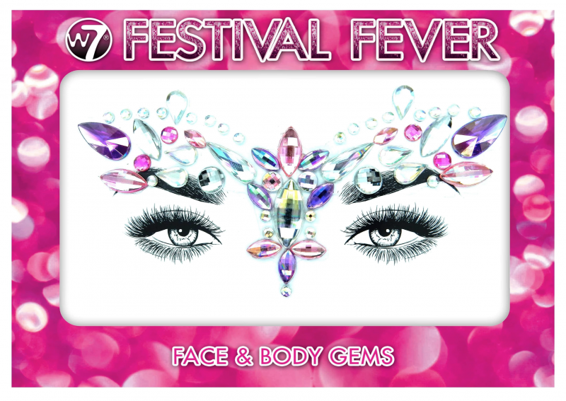 W7 Festival Fever Face &amp; Body Gems Glam Goddess 1 Set Lis&auml;laitteet