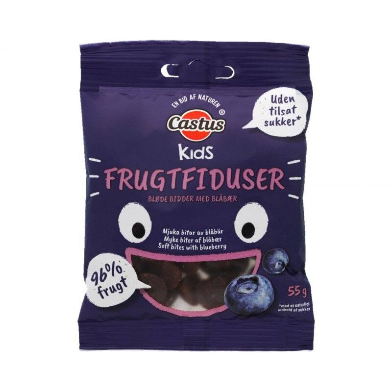 Castus Kids hedelm&auml;palat Mustikka 55 g Snack