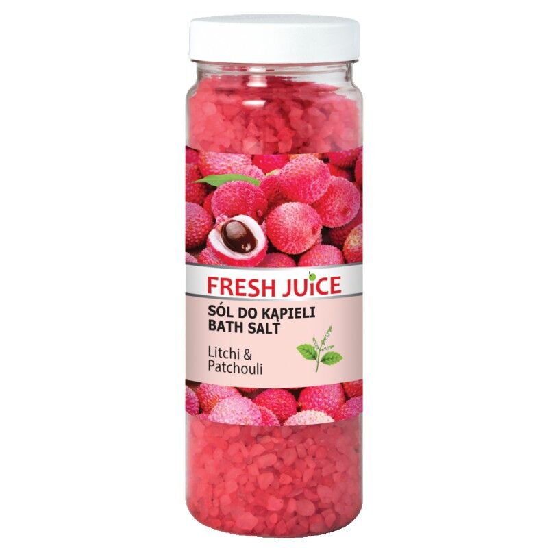 Fresh Juice Bath Salt Litchi &amp; Patchouli 700 g Kylpykiteet