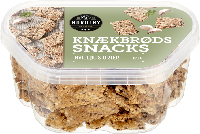 Nordthy n&auml;kkileiv&auml;t Valkosipuli &amp; Yrtit 190 g Snack